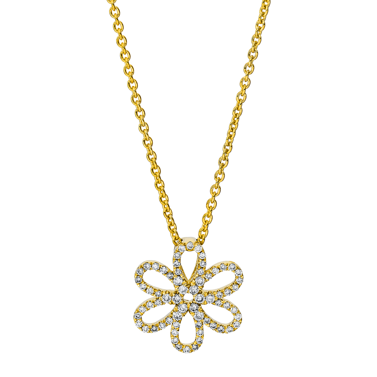 Collier 18 kt GG "Blume"