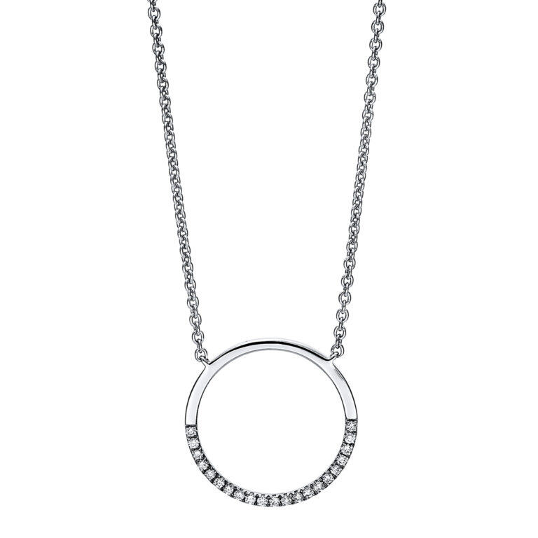 Collier 18 kt WG "Kreis"