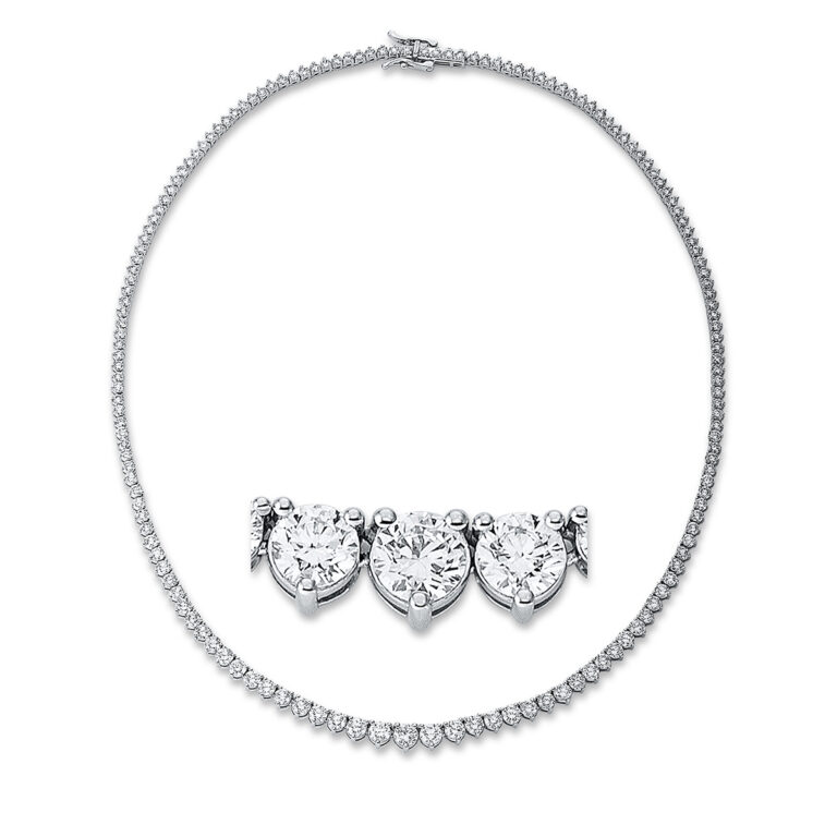 Collier 4er-Krappe 18 kt WG