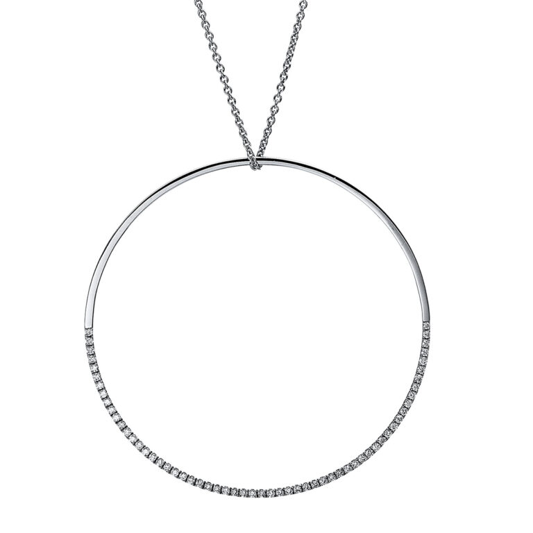 Collier 18 kt WG "Kreis"