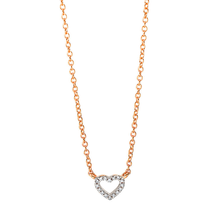 Collier 18 kt RG "Herz"