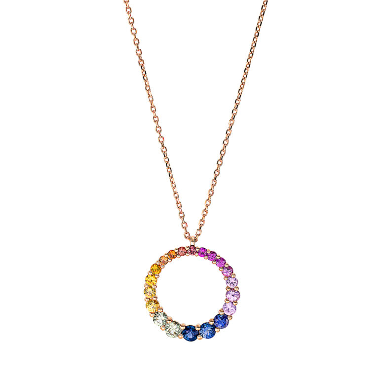 Collier 18 kt RG "Kreis"