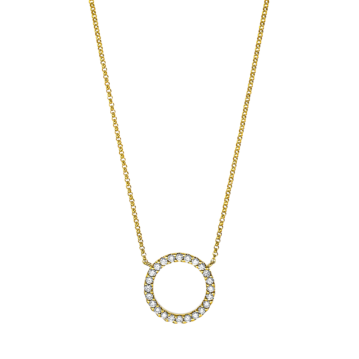 Collier 18 kt GG "Kreis"
