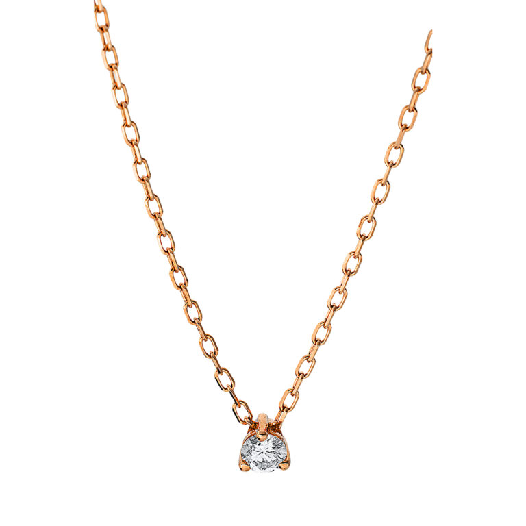 Collier 3er-Krappe 18 kt RG