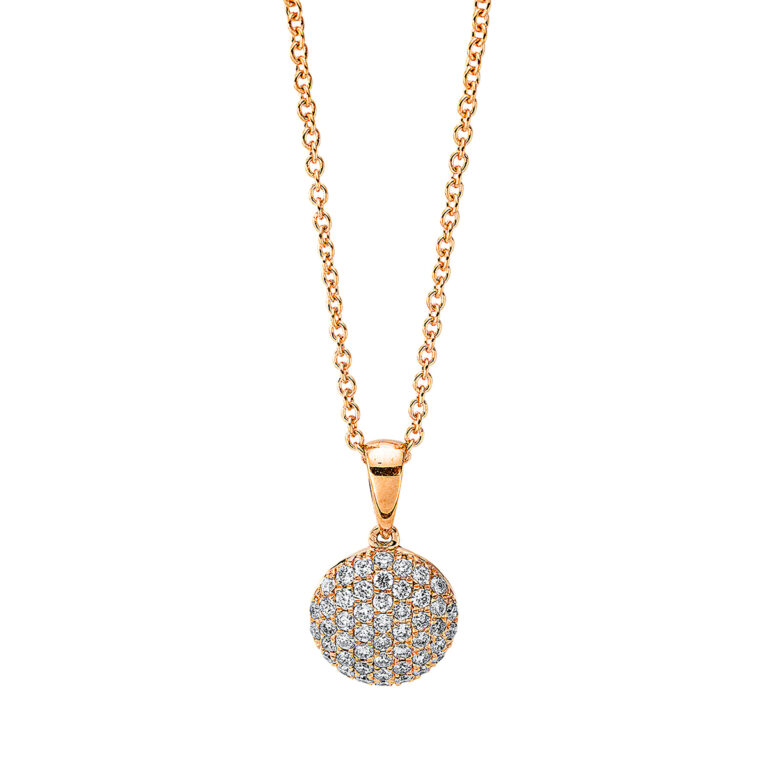Collier 18 kt RG, mit ZÖ 40 cm + 42.5 cm