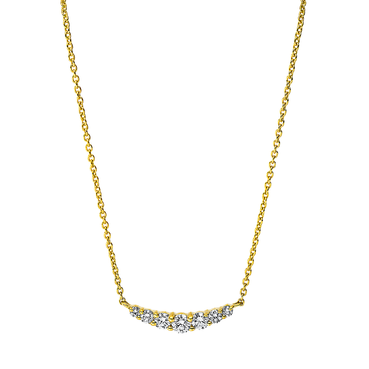 Collier 18 kt GG, mit ZÖ 42 cm