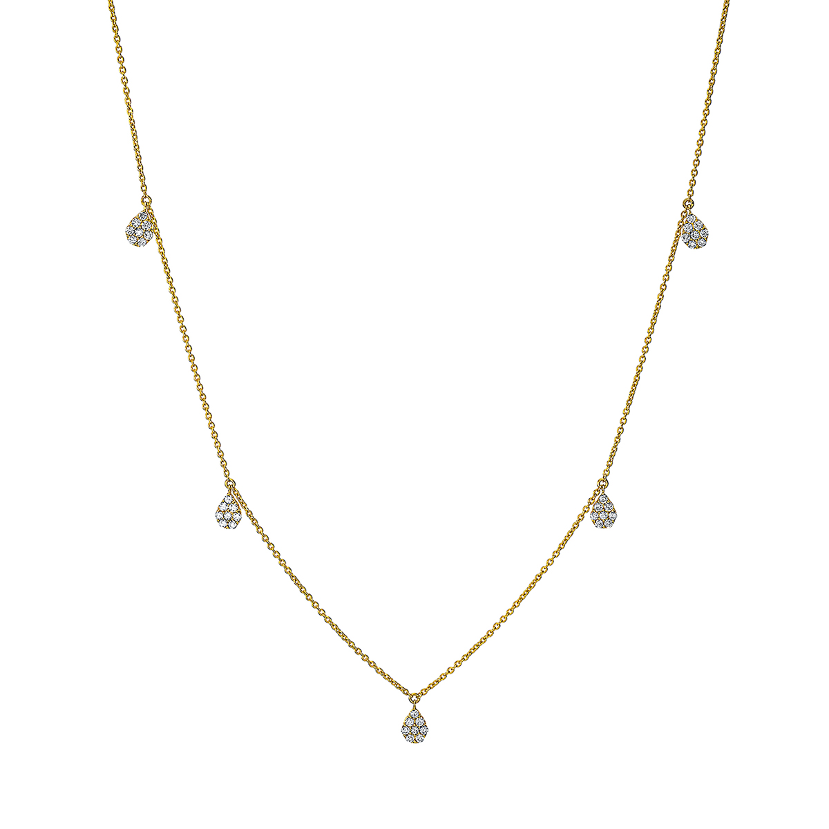 Collier 18 kt GG, mit ZÖ 42 cm