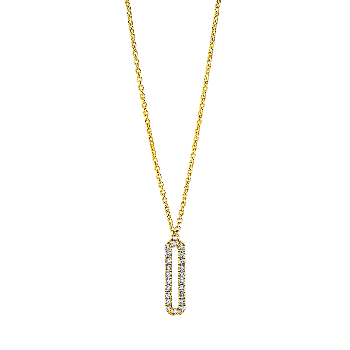 Collier 18 kt GG, mit ZÖ 42 cm