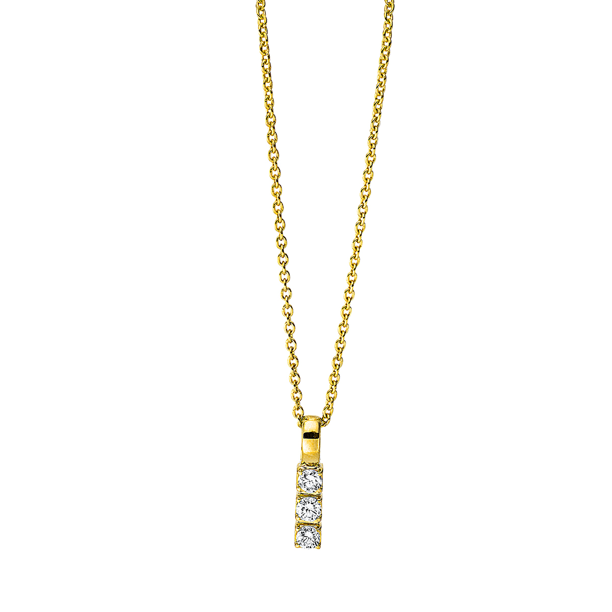 Collier 18 kt GG, mit ZÖ 42 cm