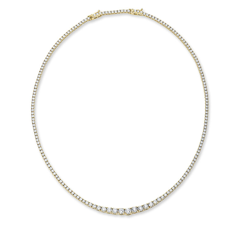 Collier 18 kt GG, mit ZÖ 42 cm