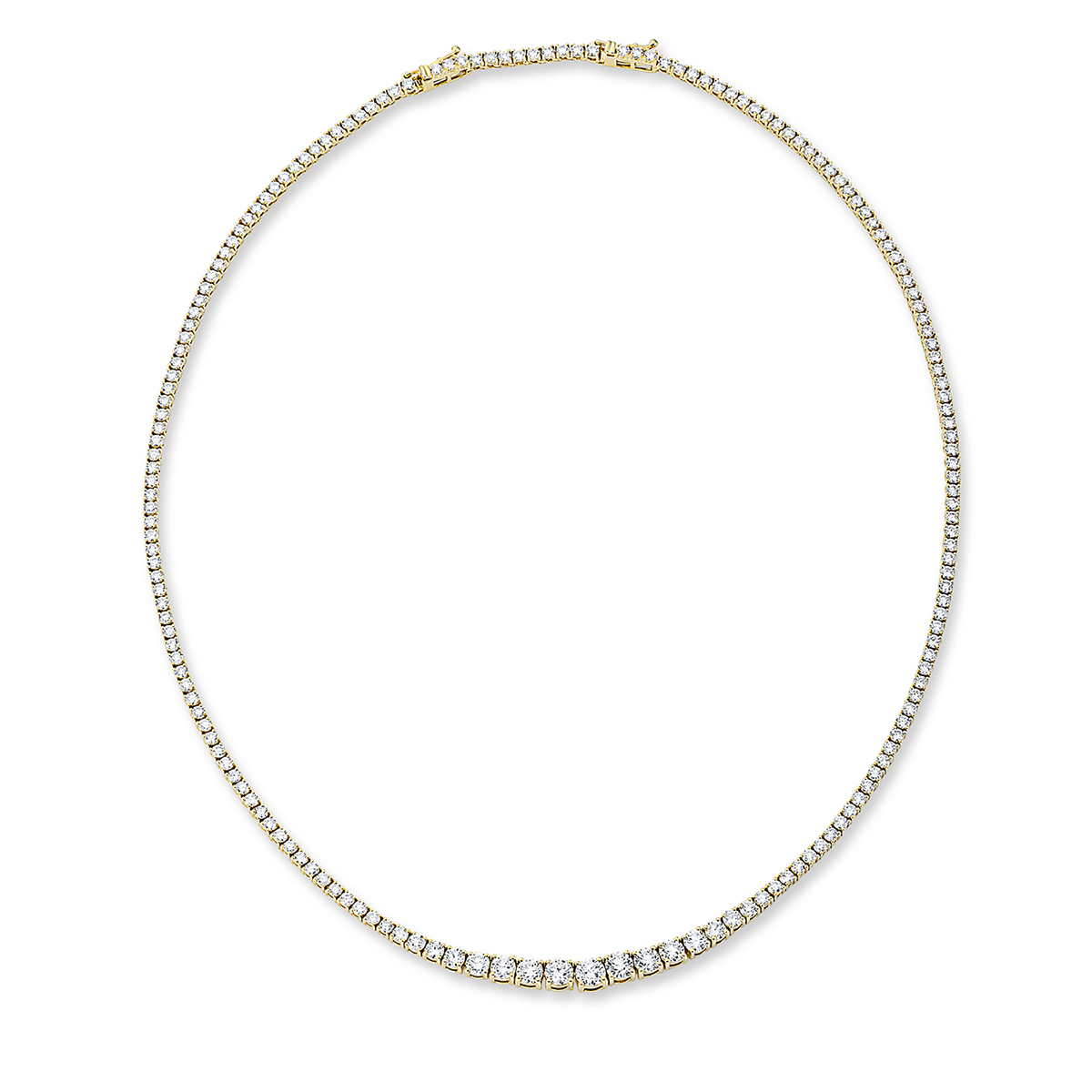 Collier 18 kt GG, mit ZÖ 42 cm