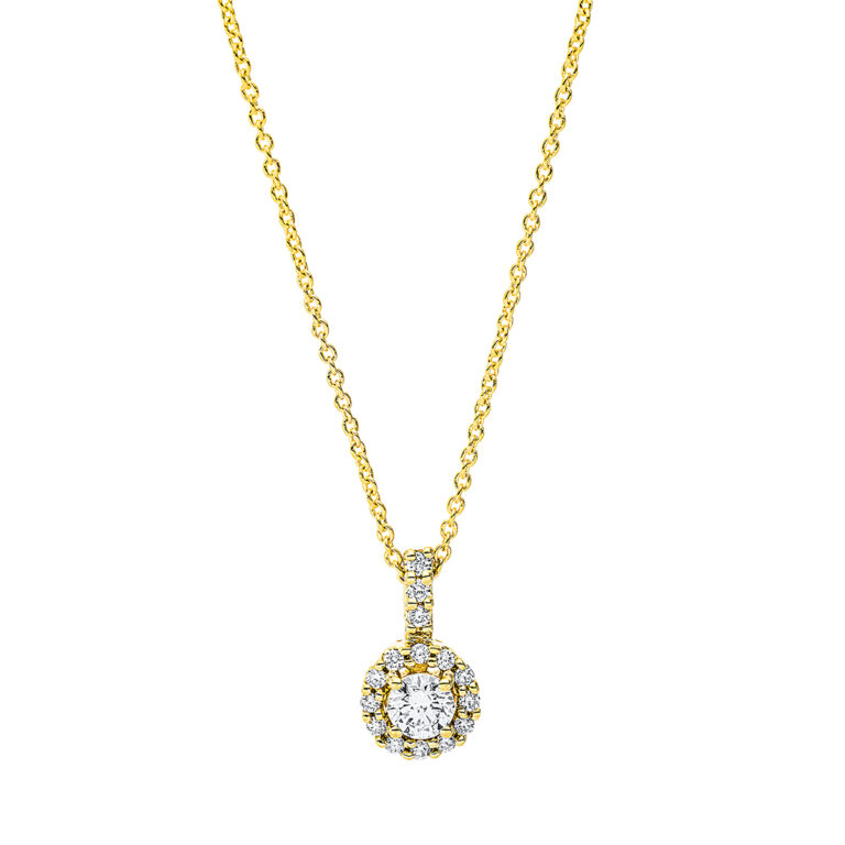 Collier 18 kt GG, mit Öse