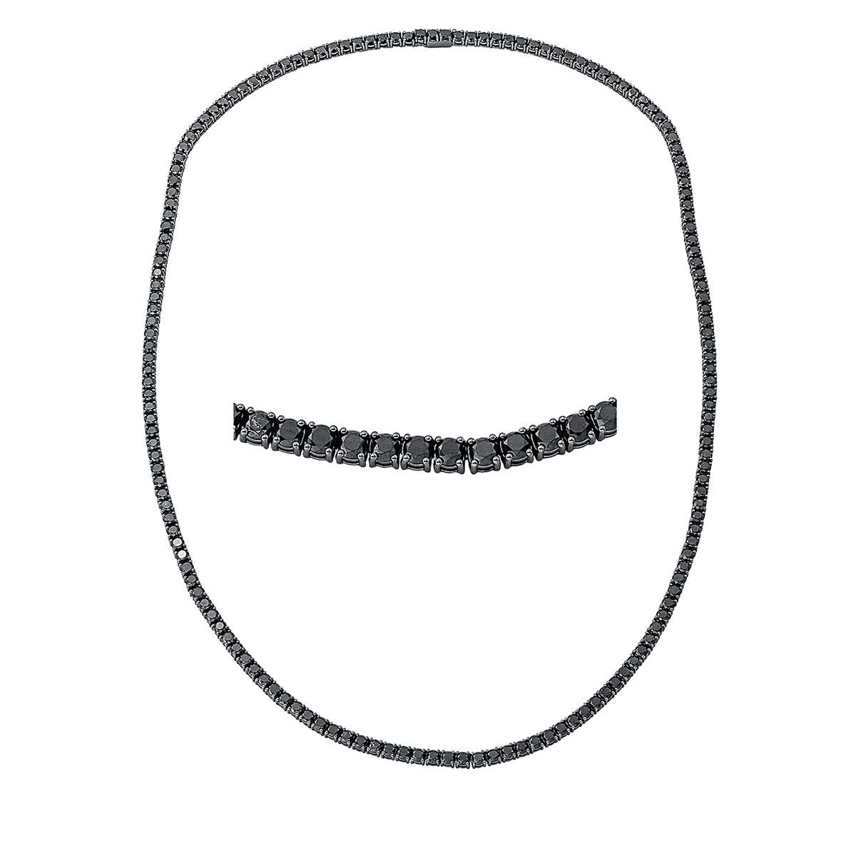 Collier 4er-Krappe 18 kt WG