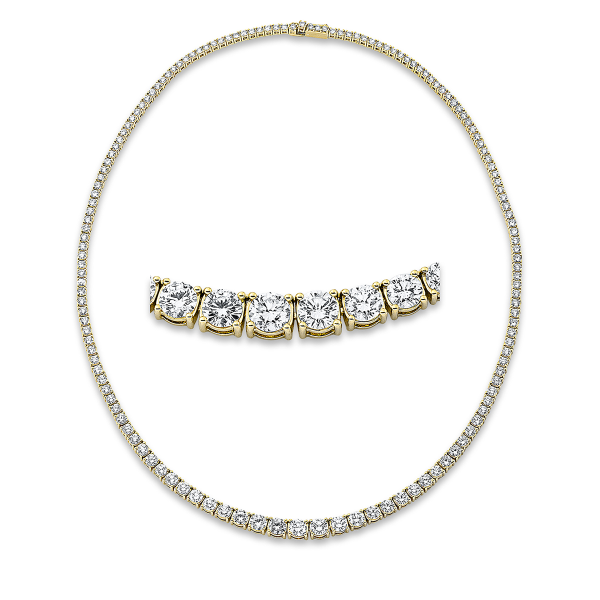 Collier 18 kt GG, gradual