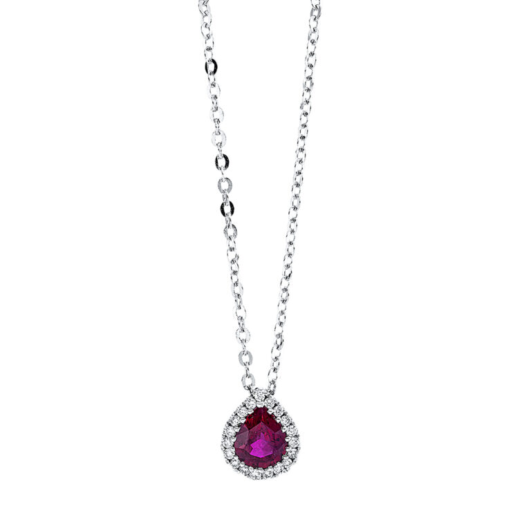 Collier 18 kt WG "Tropfen"