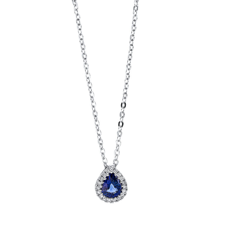 Collier 18 kt WG "Tropfen"