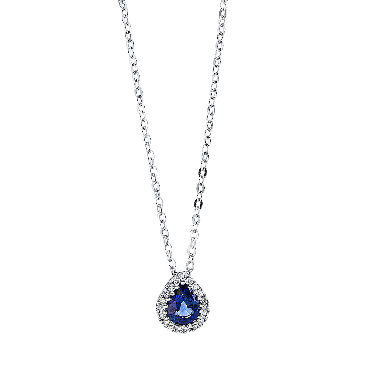Collier 18 kt WG "Tropfen"