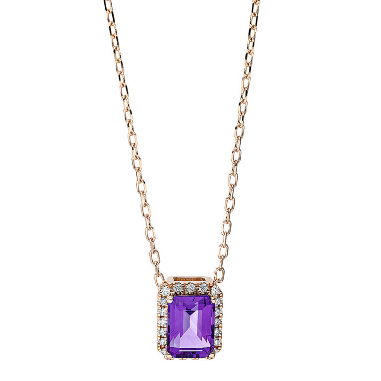 Collier 4er-Krappe 18 kt RG, mit ZÖ 40 cm + 43 cm