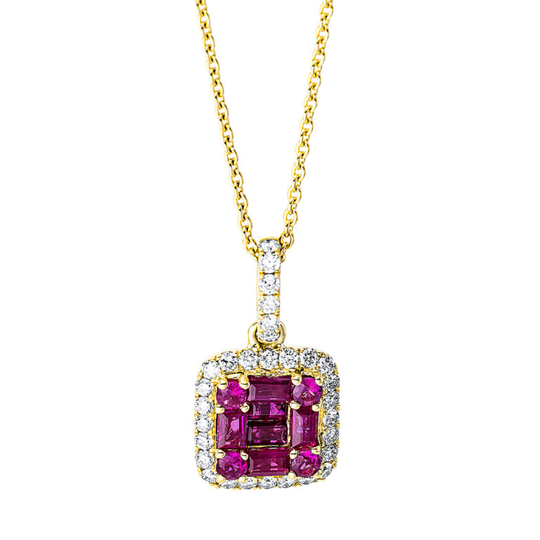 Collier 18 kt GG, mit Öse