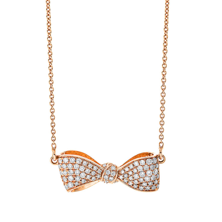 Collier 18 kt RG "Schmetterling"