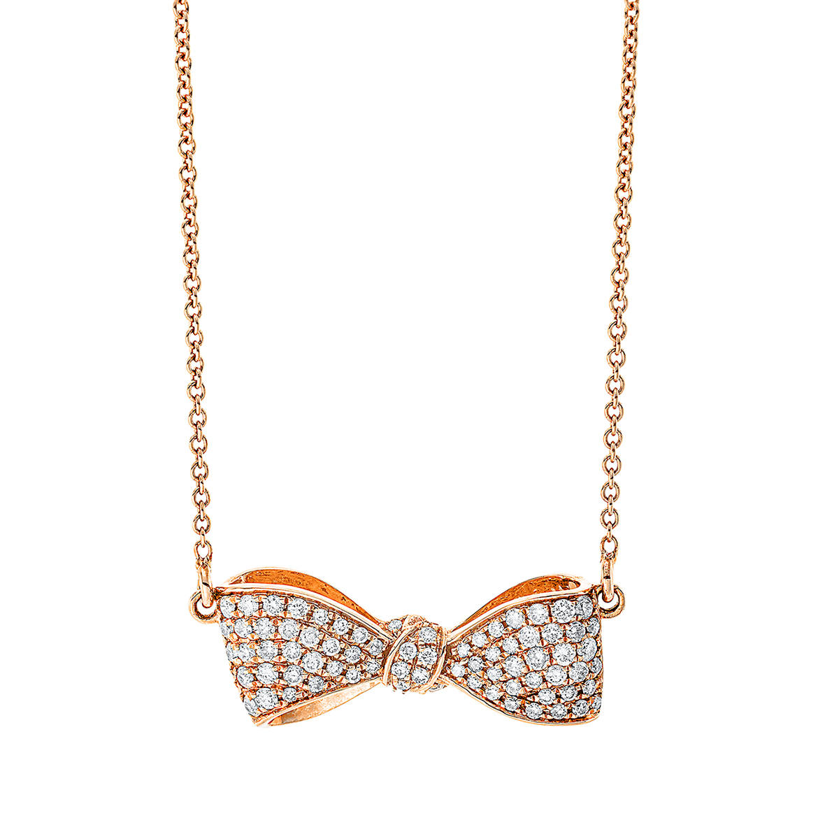 Collier 18 kt RG "Schmetterling"