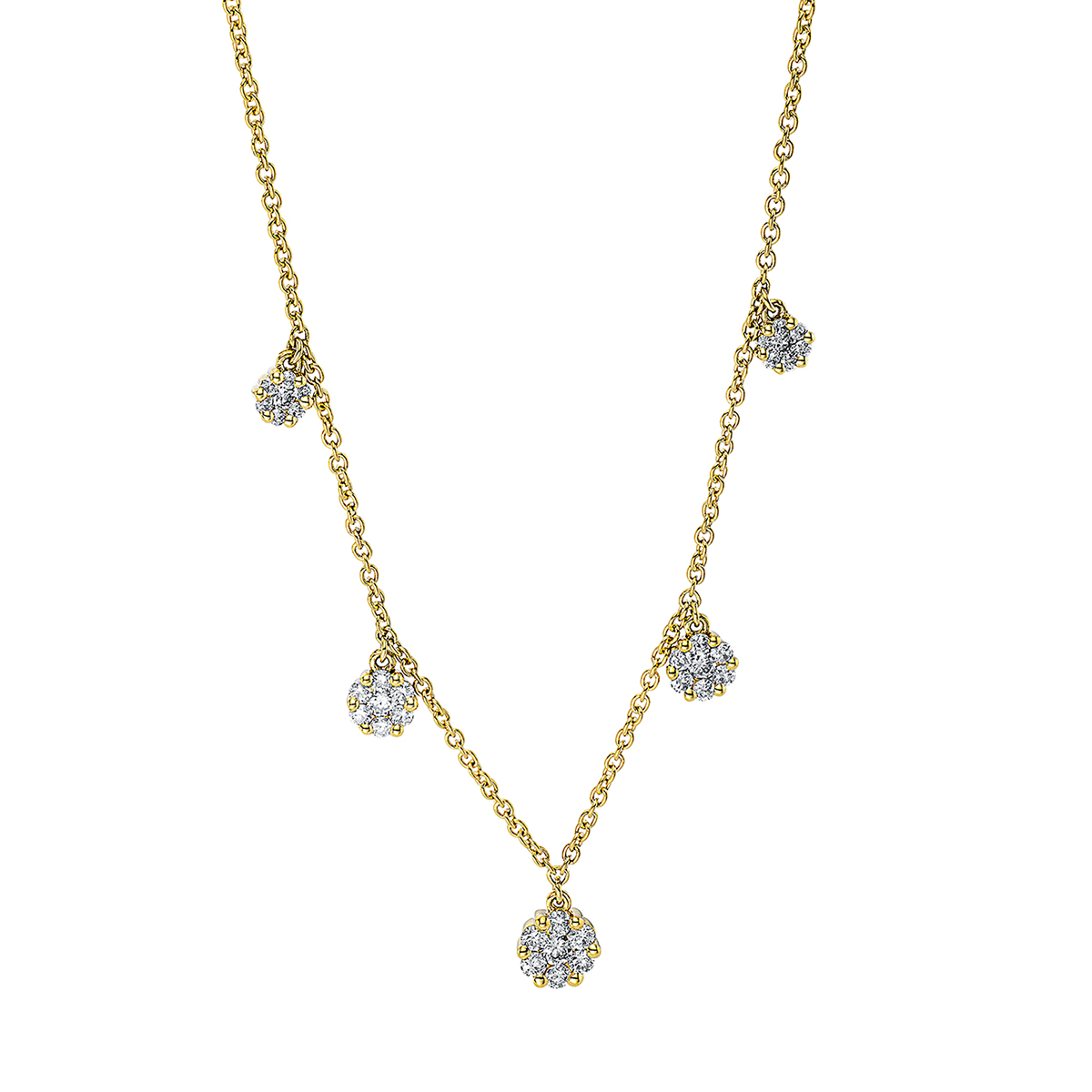 Collier 18 kt GG, mit ZÖ 40 cm