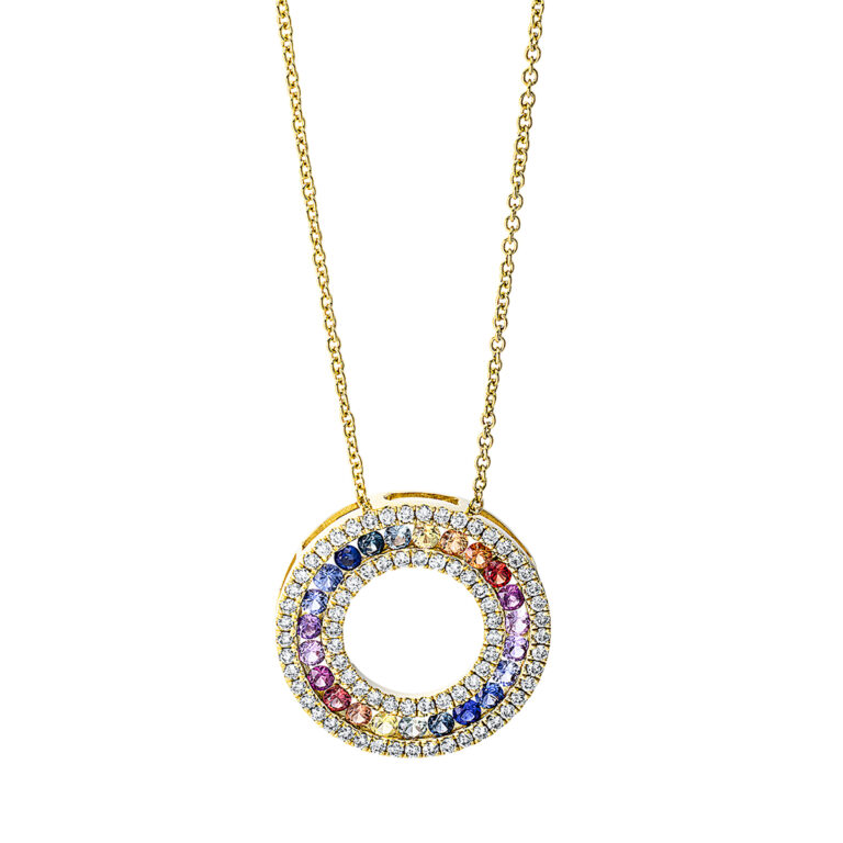 Collier 18 kt GG, mit ZÖ 40 cm