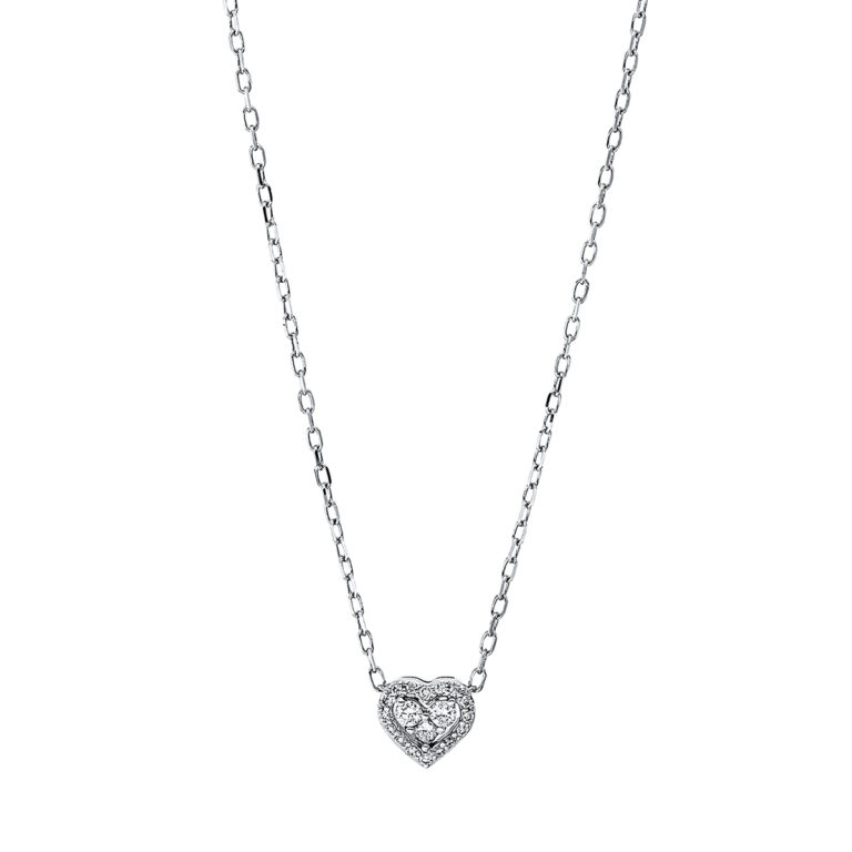 Collier 18 kt WG "Herz"