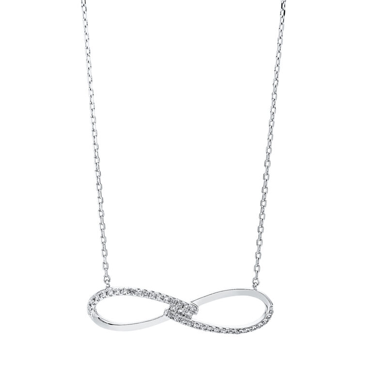 Collier 14 kt WG "Infinity"
