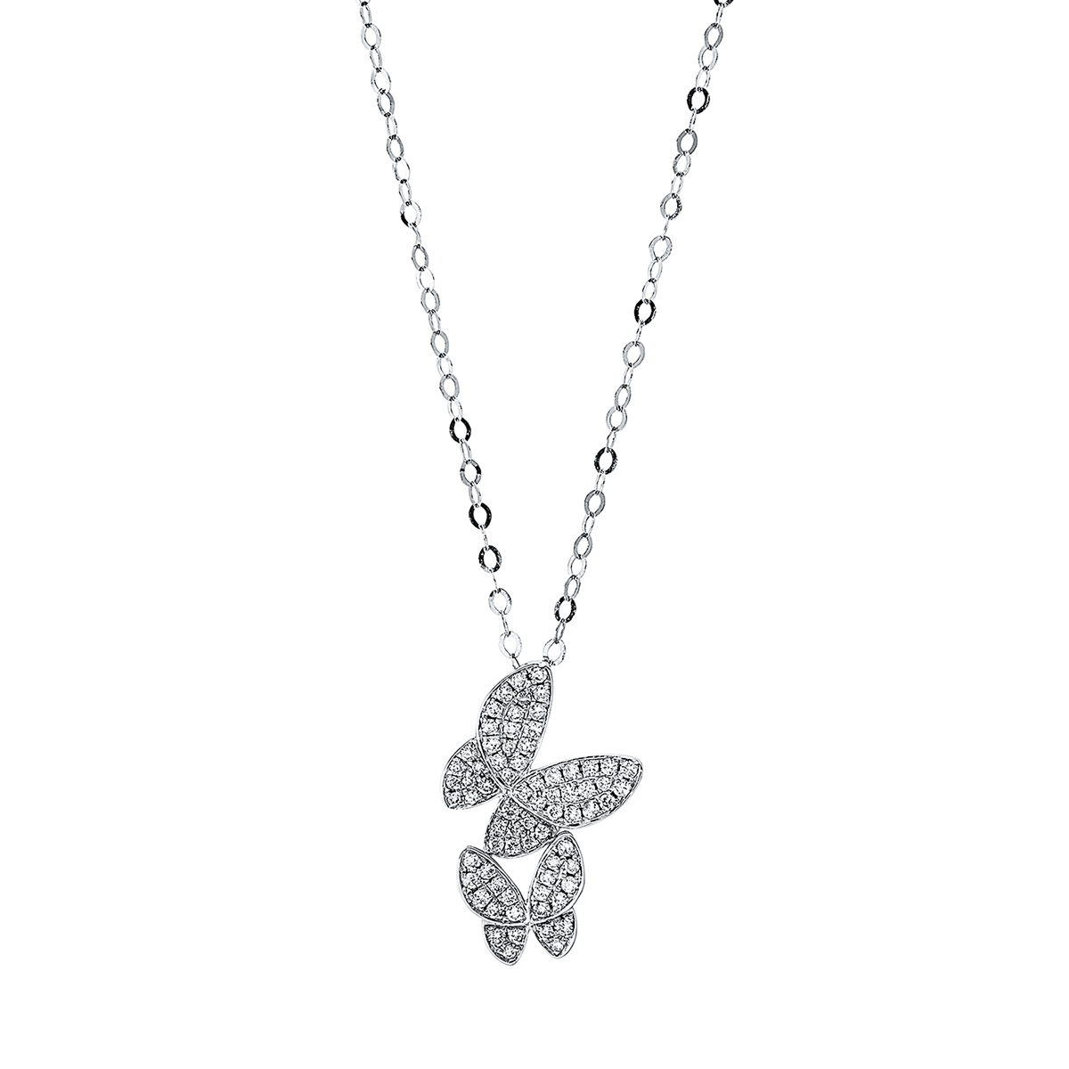Collier 18 kt WG "Schmetterling"