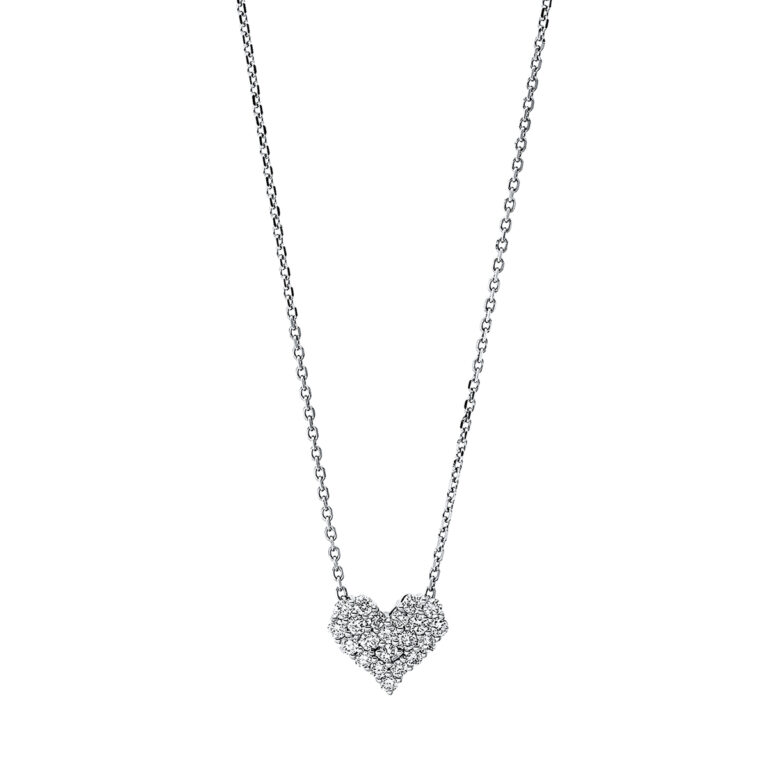 Collier 18 kt WG "Herz"