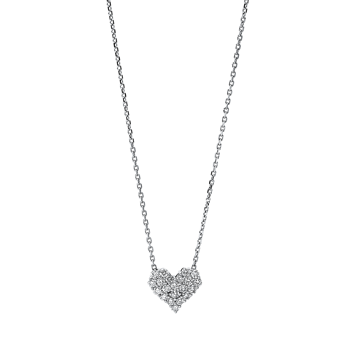 Collier 18 kt WG "Herz"