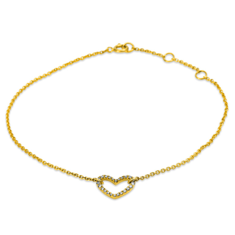 Armband 18 kt GG "Herz"