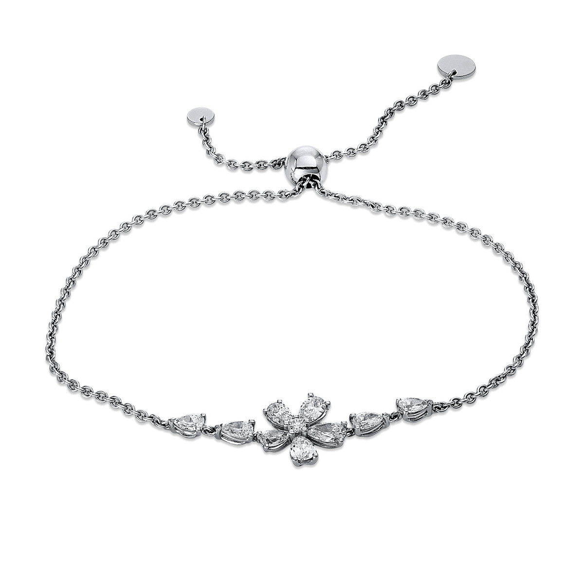 Armband 18 kt WG "Blume"