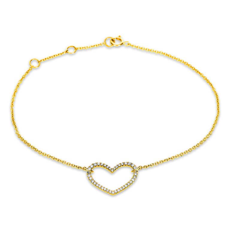 Armband 18 kt GG "Herz"