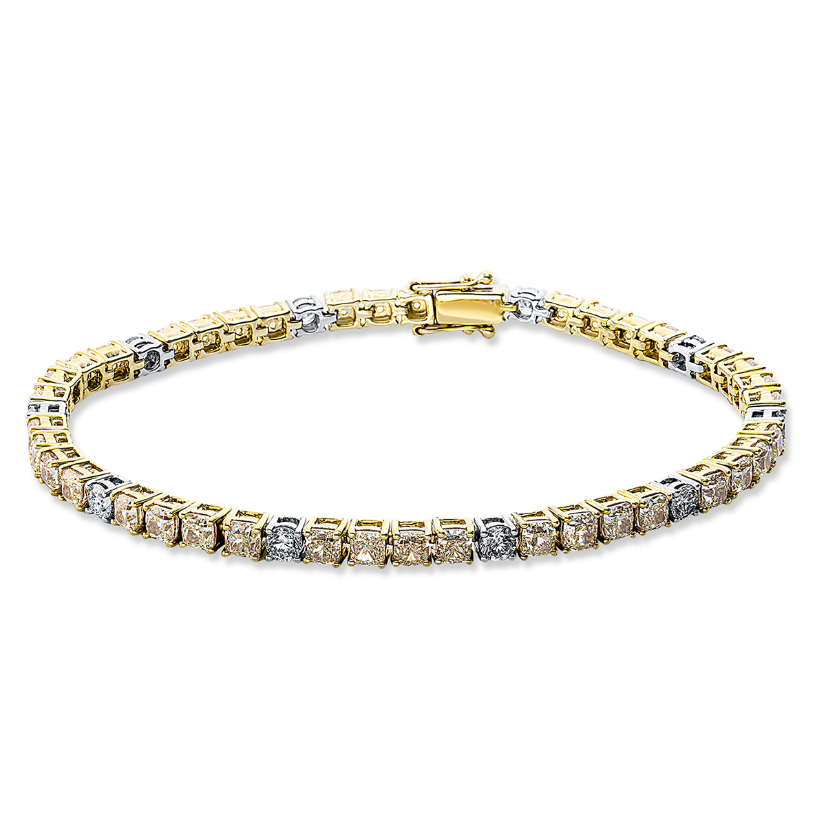 Armband 14 kt WG+GG