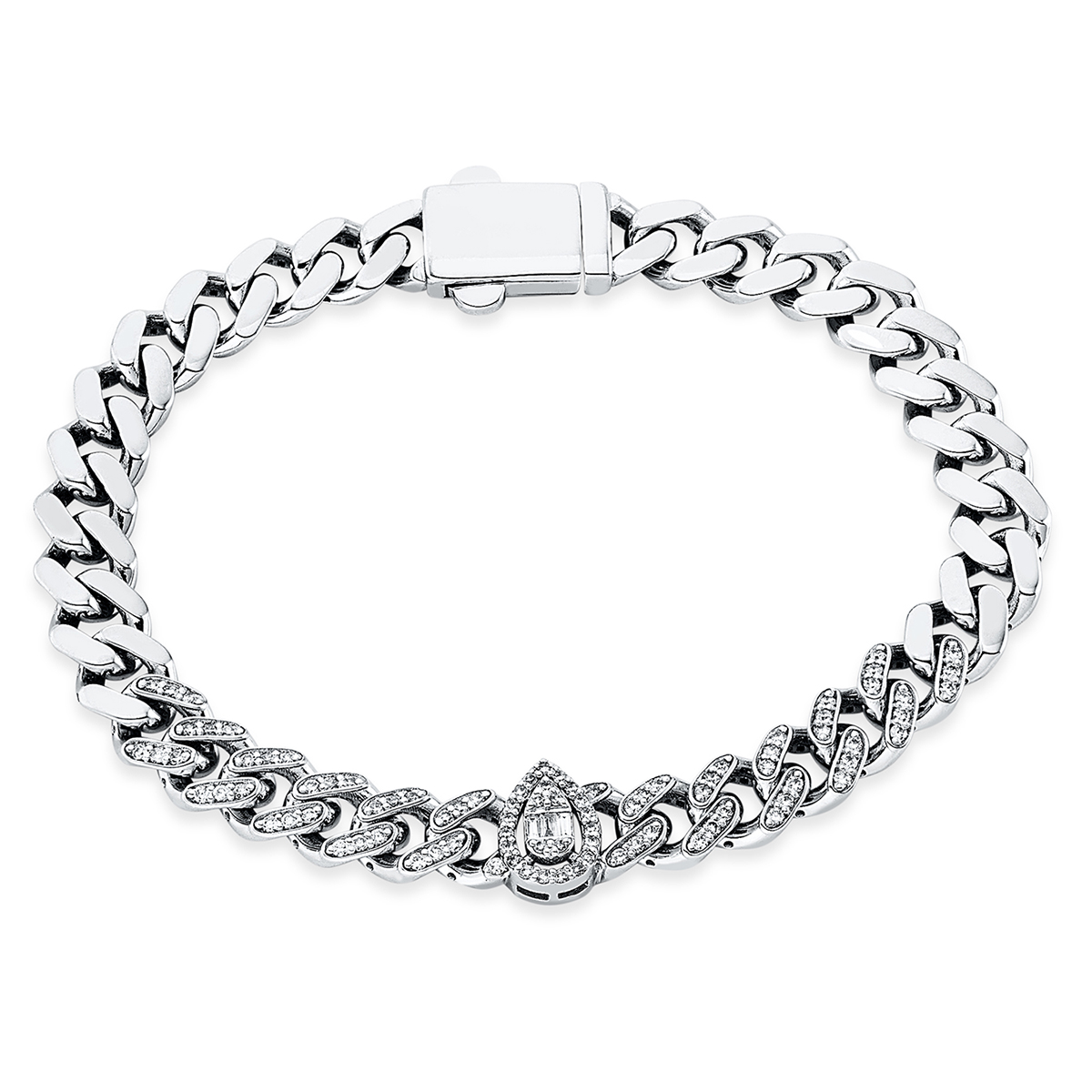 Armband 18 kt WG "Tropfen"