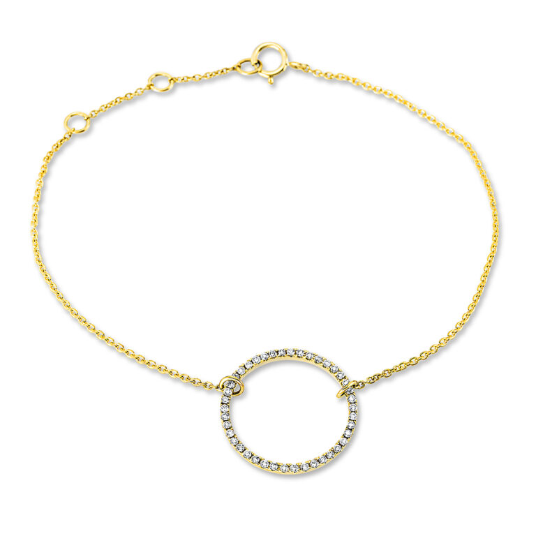 Armband 18 kt GG "Kreis"