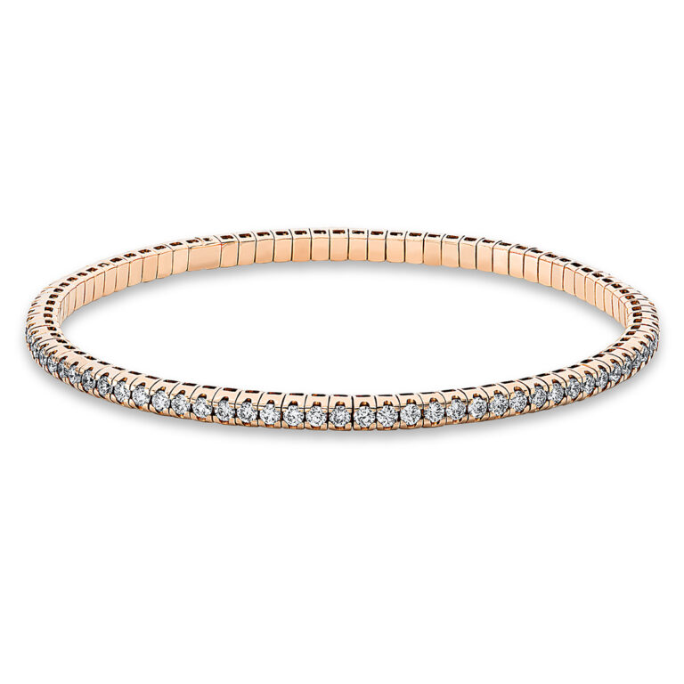 Armband 18 kt RG, Flex-Band, variabel,