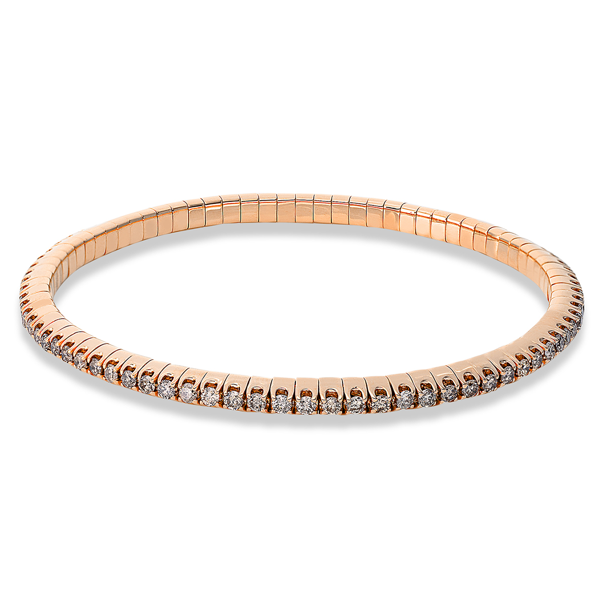 Armband 4er-Krappe 18 kt RG, Flex-Band, variabel