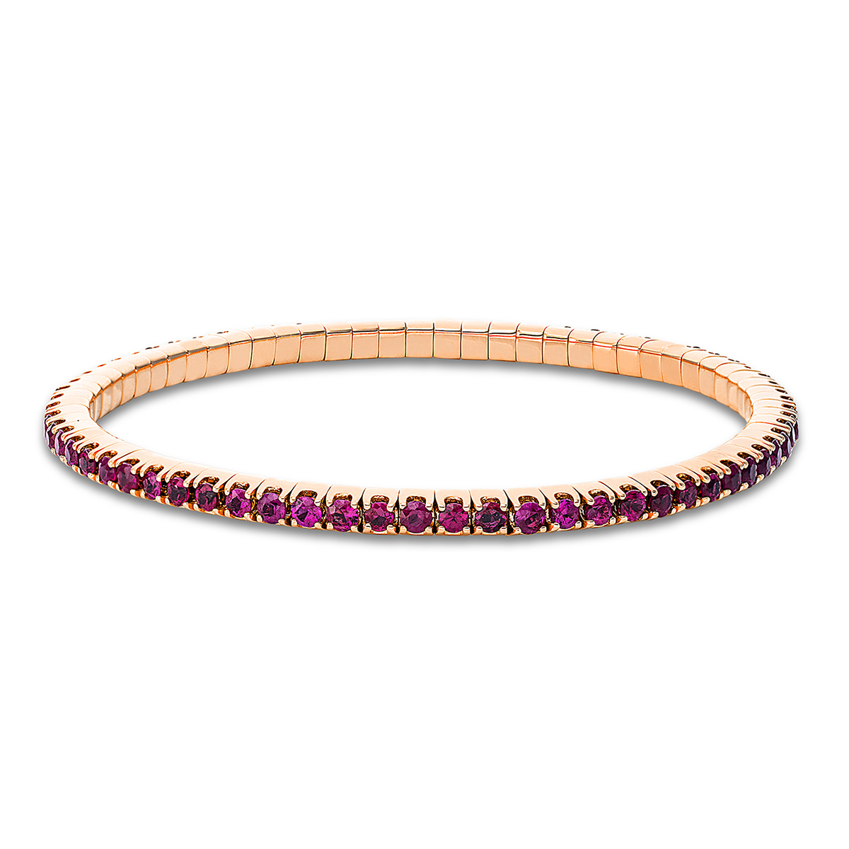 Armband 18 kt RG, Flex-Band, variabel