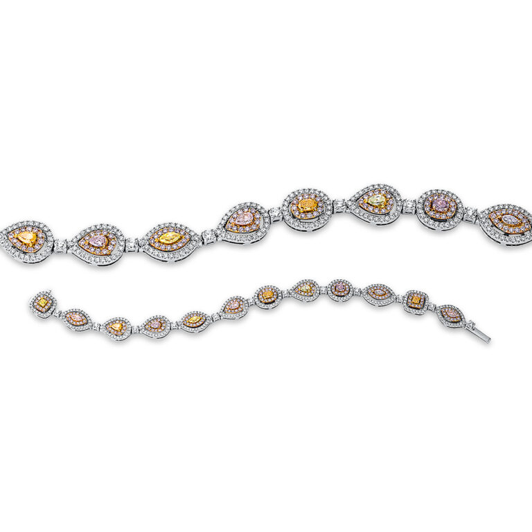 Armband 18 kt WG+GG+RG
