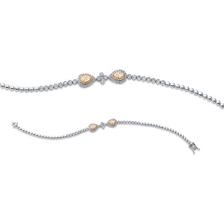 Armband 18 kt WG+GG
