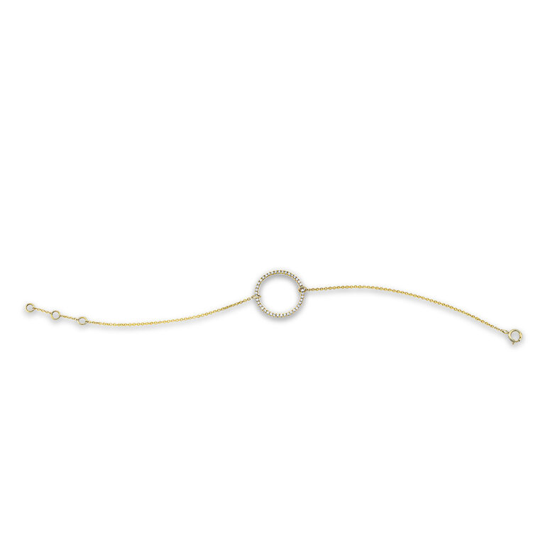 Armband 18 kt GG "Kreis"