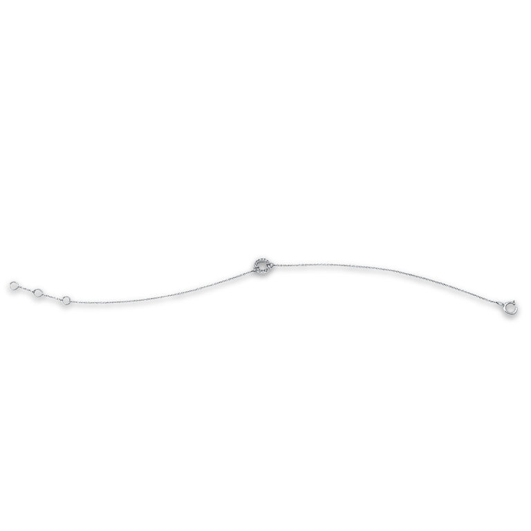 Armband 18 kt WG "Kreis"