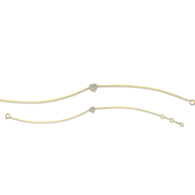 Armband 18 kt GG "Herz"