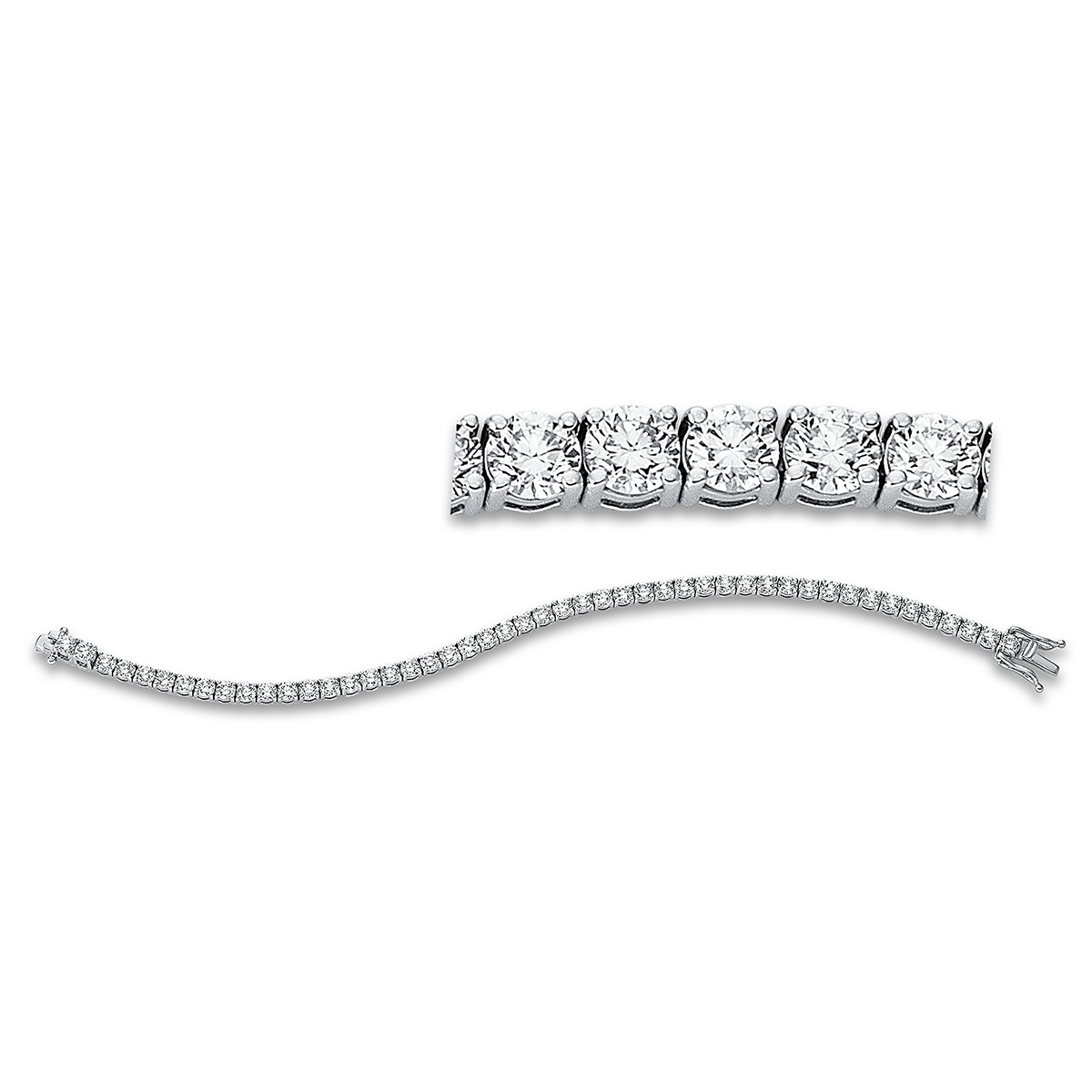 Armband 4er-Krappe 18 kt WG