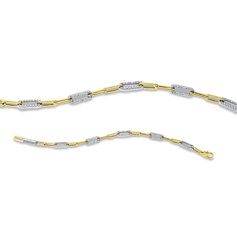 Armband 18 kt WG+GG