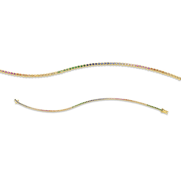 Armband 4er-Krappe 18 kt GG