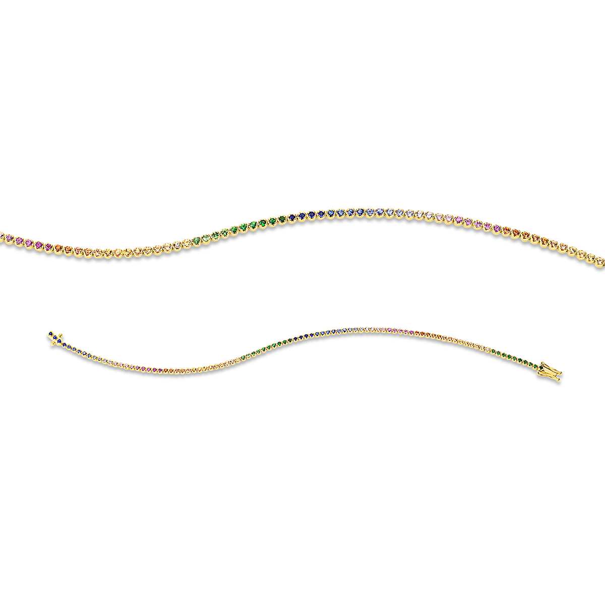 Armband 4er-Krappe 18 kt GG